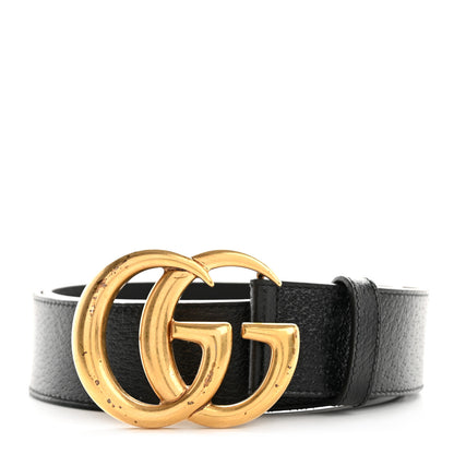 Gucci Textured Calfskin Double G 40mm Belt 90 36 Black 1 of 6