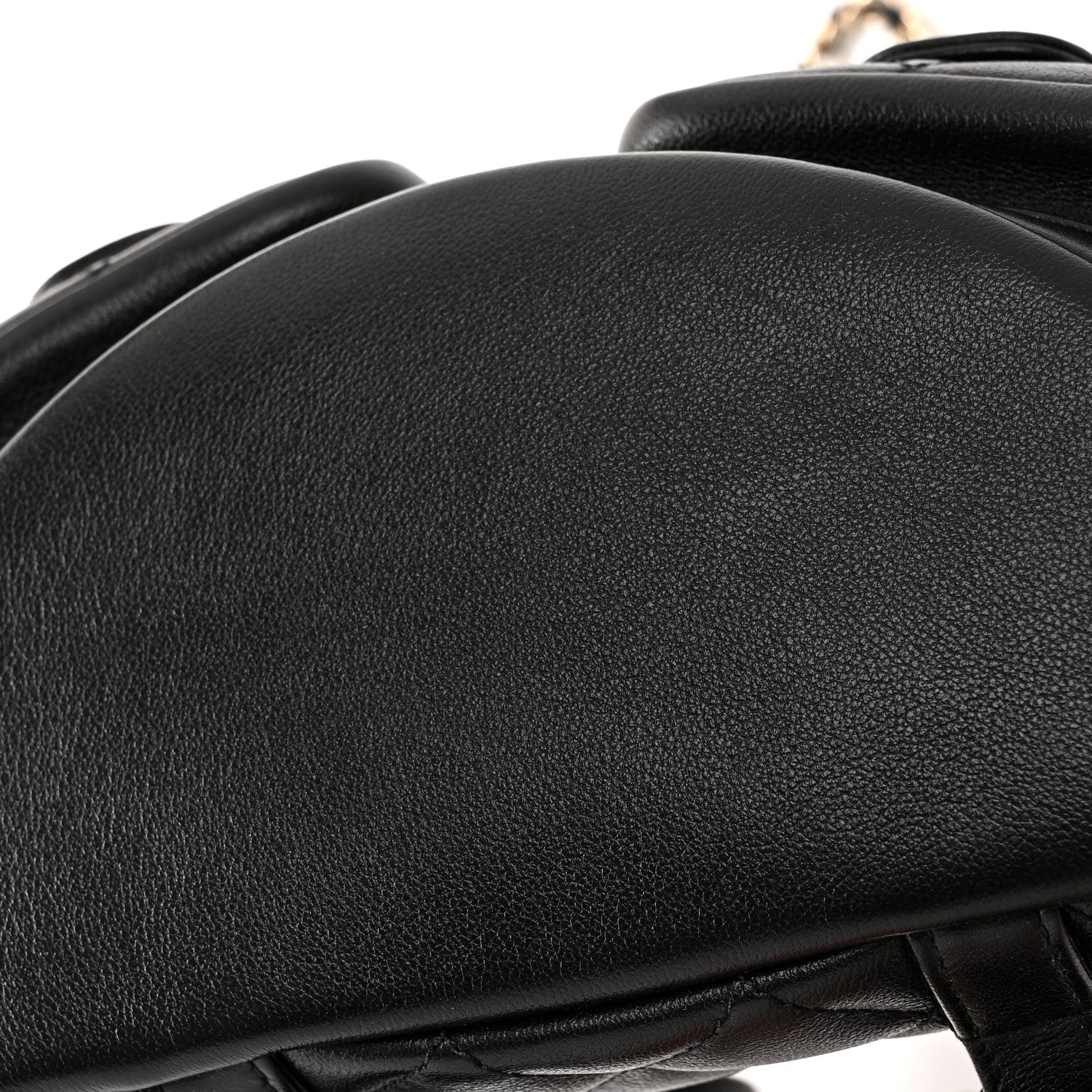 Chanel Calfskin Quilted Mini Duma Pockets Drawstring Backpack Black 14 of 14