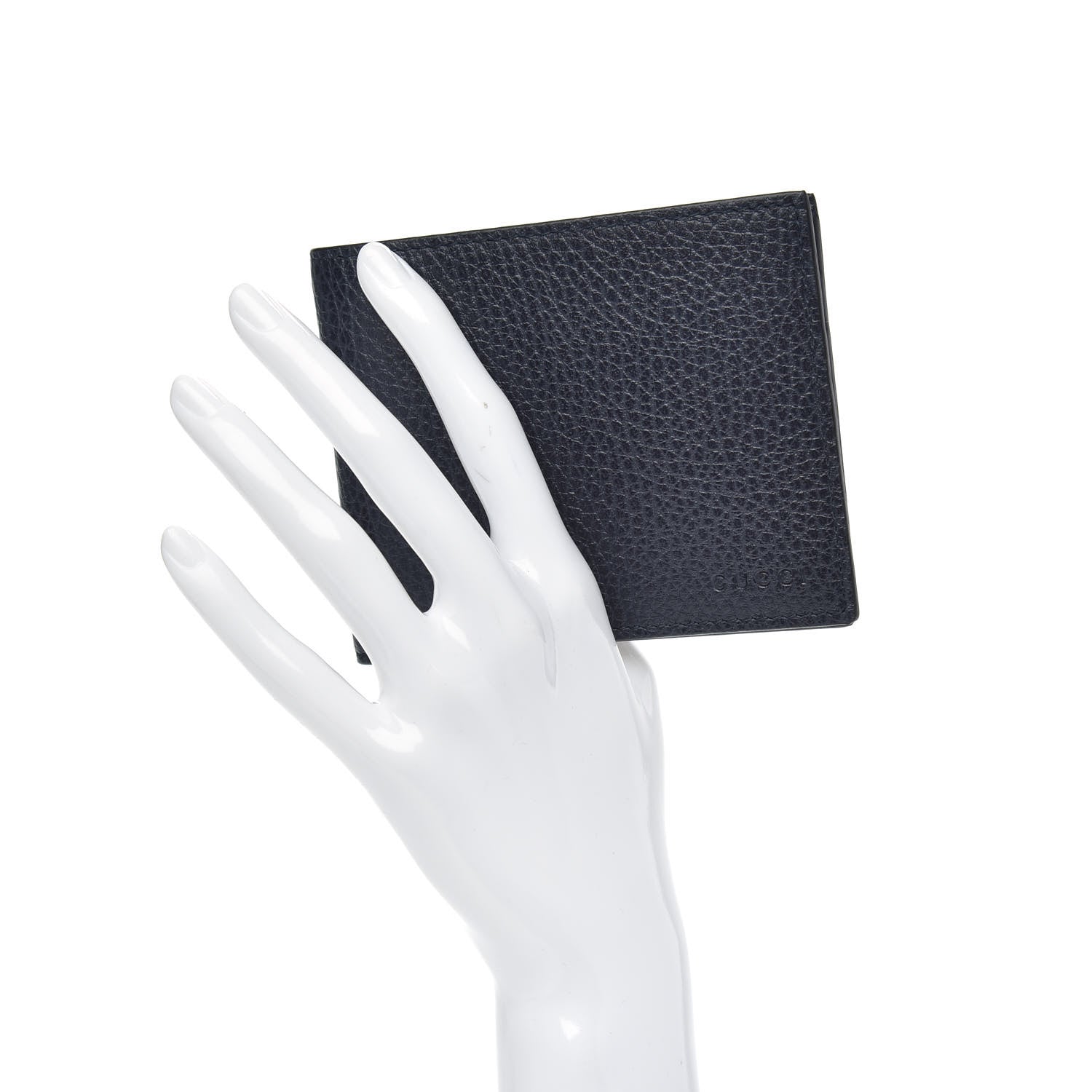 Gucci Dollar Calfskin Bi-Fold Wallet Navy 2 of 8