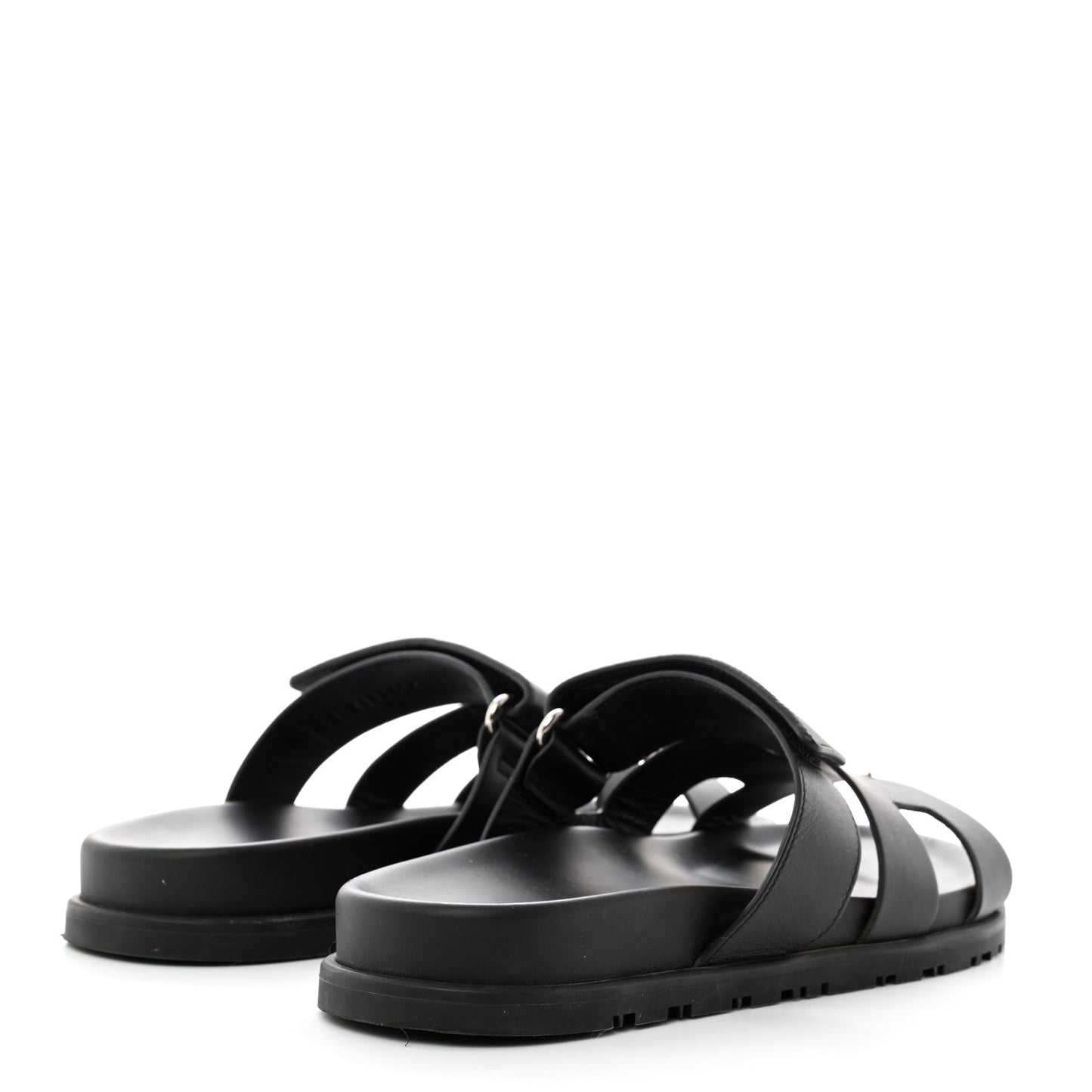 Calfskin Womens Chypre Sandals 38.5 Black
