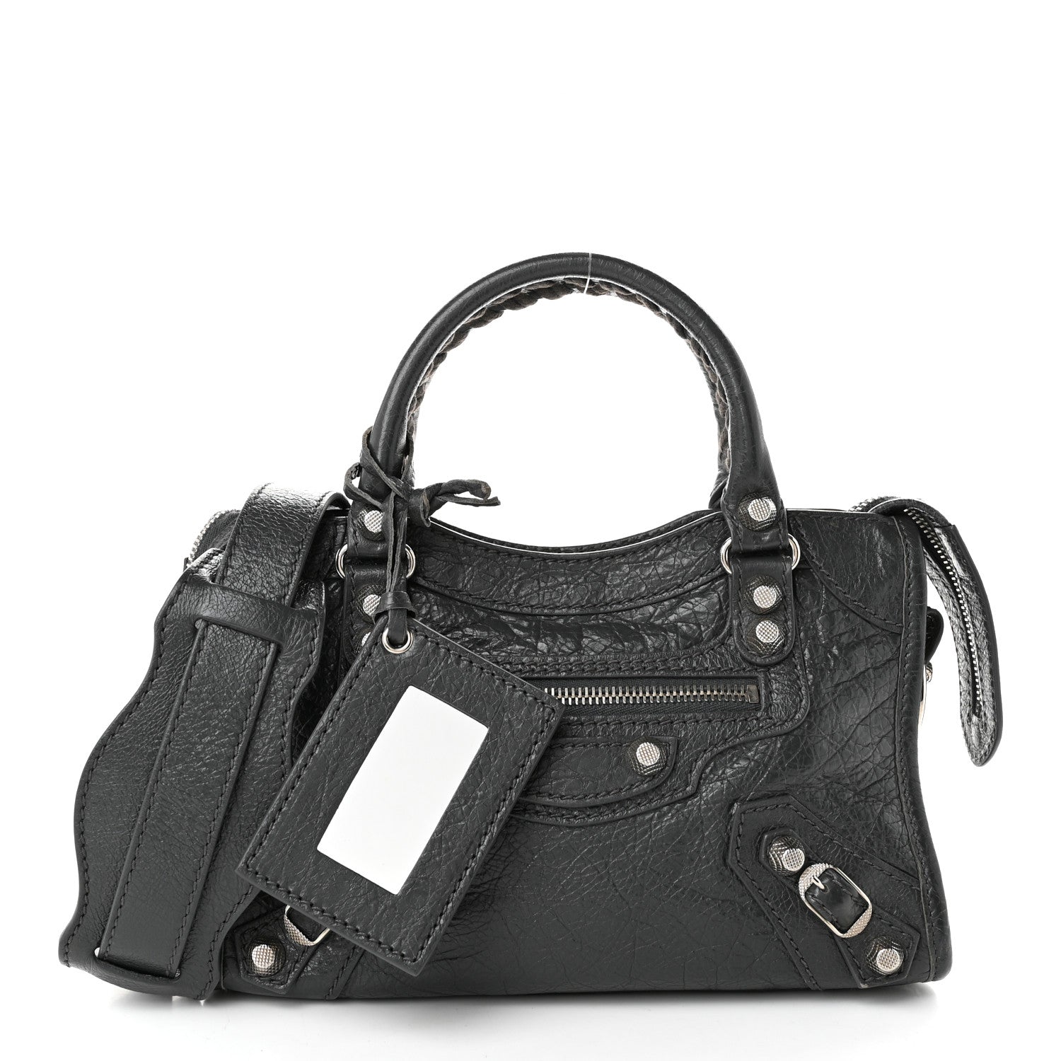 Balenciaga Agneau Giant 12 Silver Hardware Mini City Gris Fossile 2 of 10