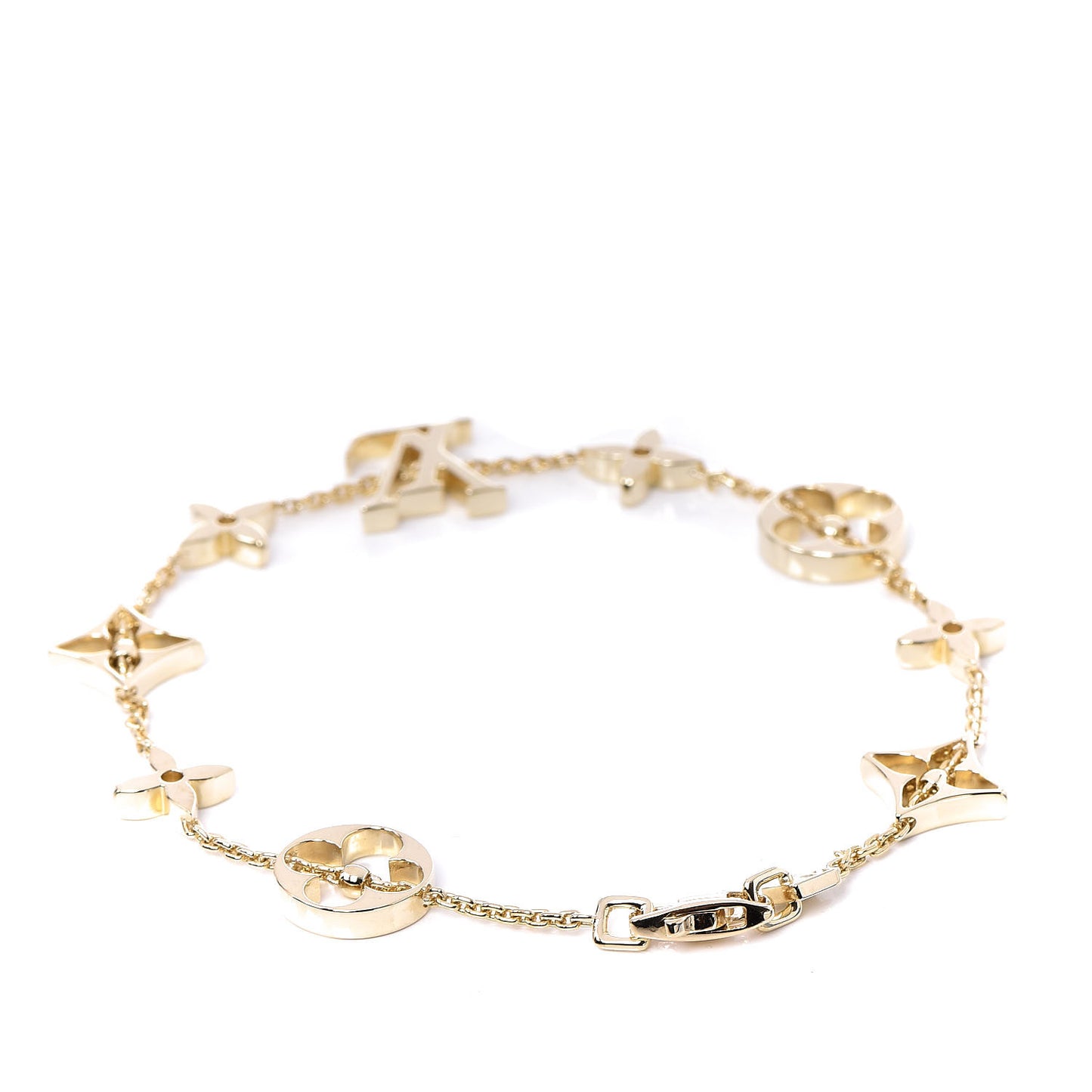 18K Yellow Gold Monogram Bracelet