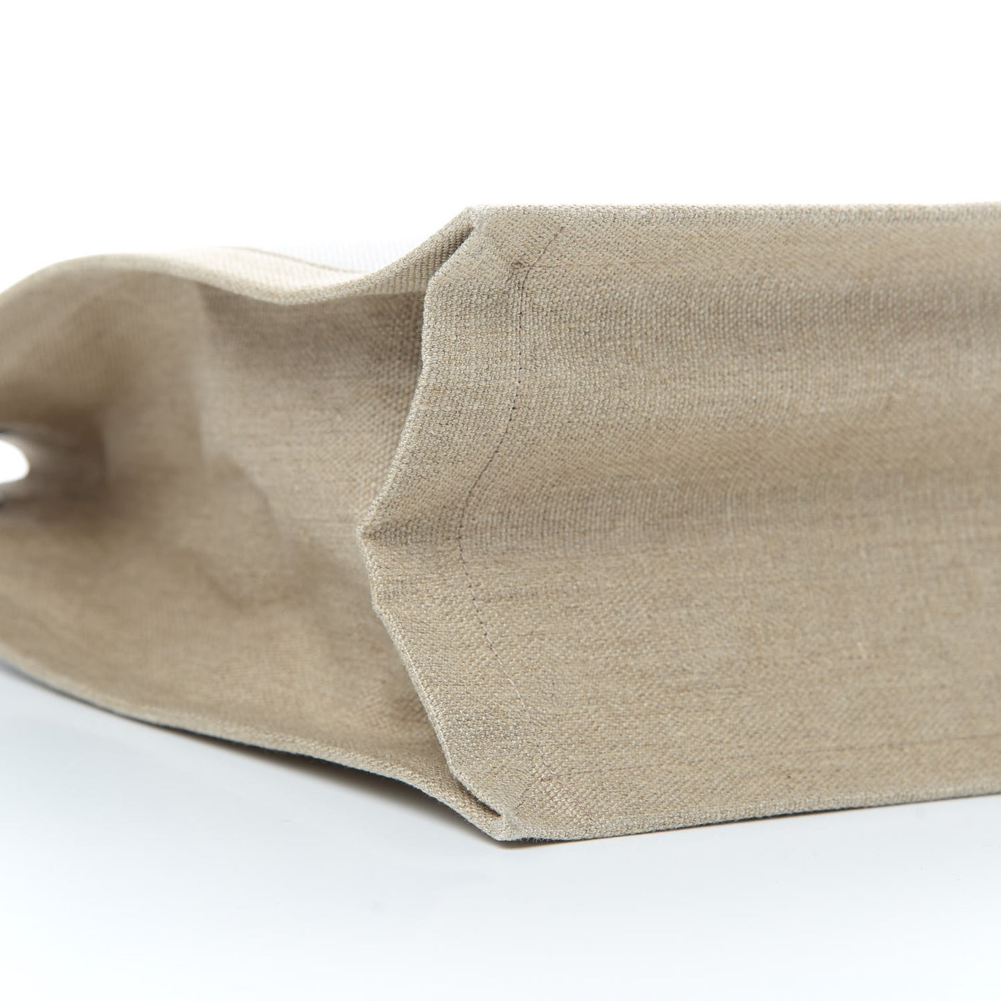 Linen Calfskin Rive Gauche Tote Optic White