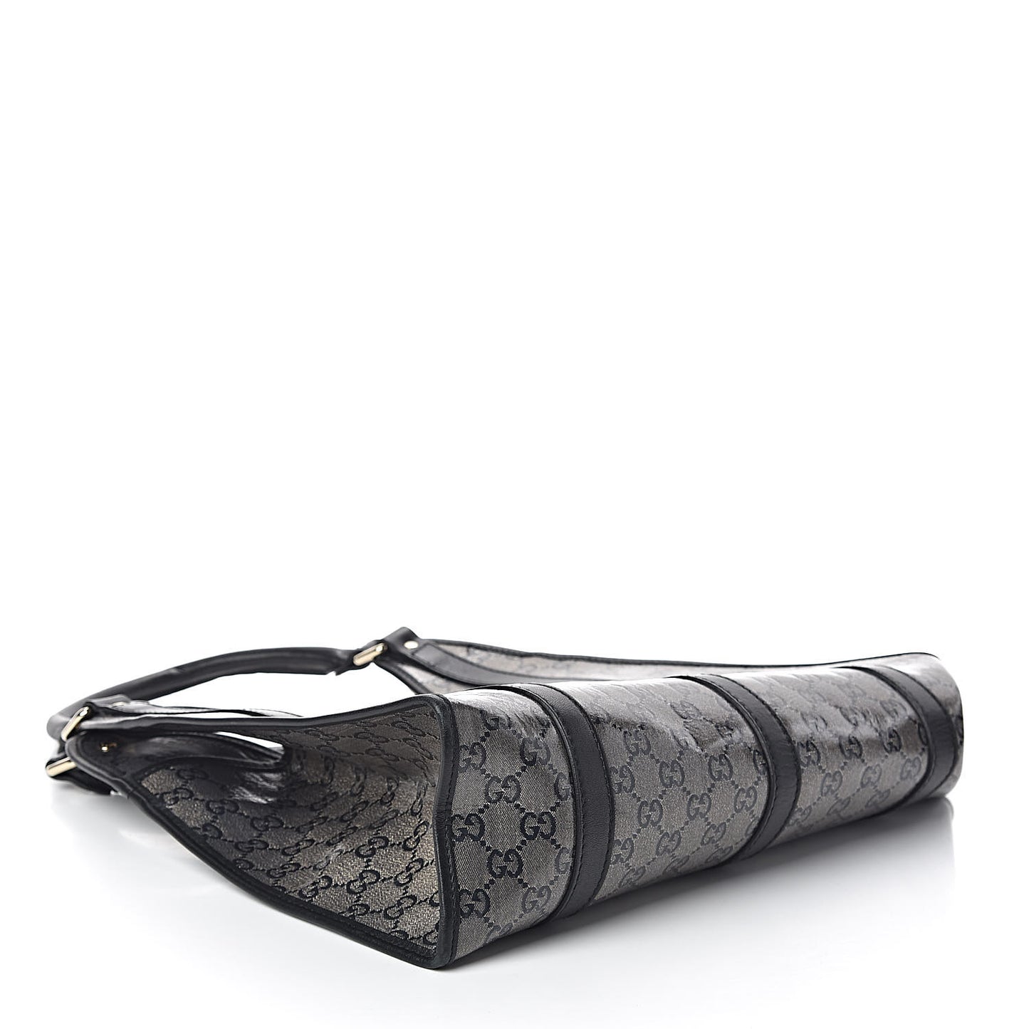 Crystal Monogram Medium Joy Shoulder Bag Black
