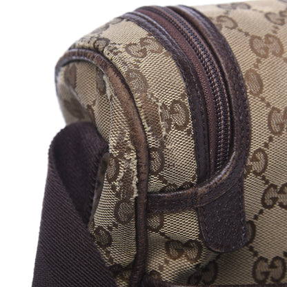 Gucci Monogram Natural Pigskin Large Diaper Bag Beige Ebony Cocoa Dark Chocolate 12 of 17
