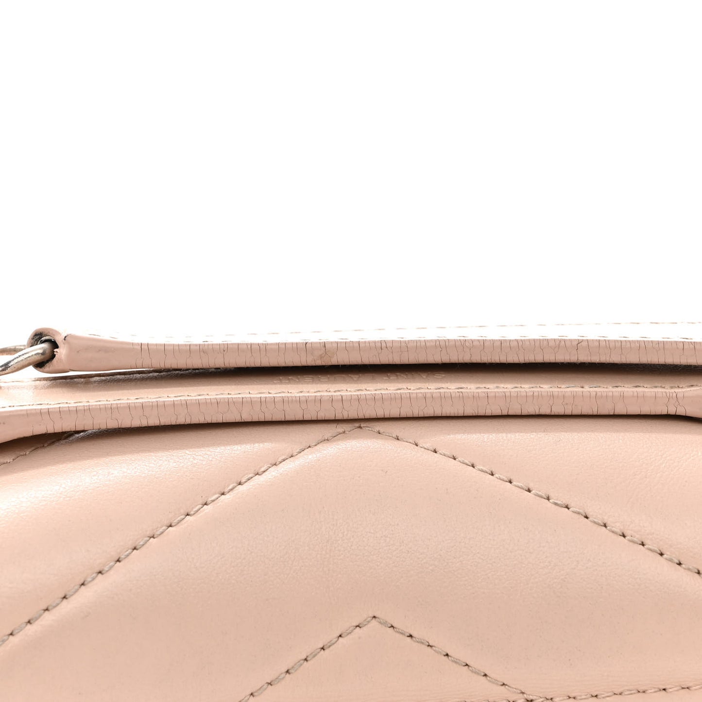 Calfskin Y Quilted Monogram Small Loulou Chain Satchel Marble Pink