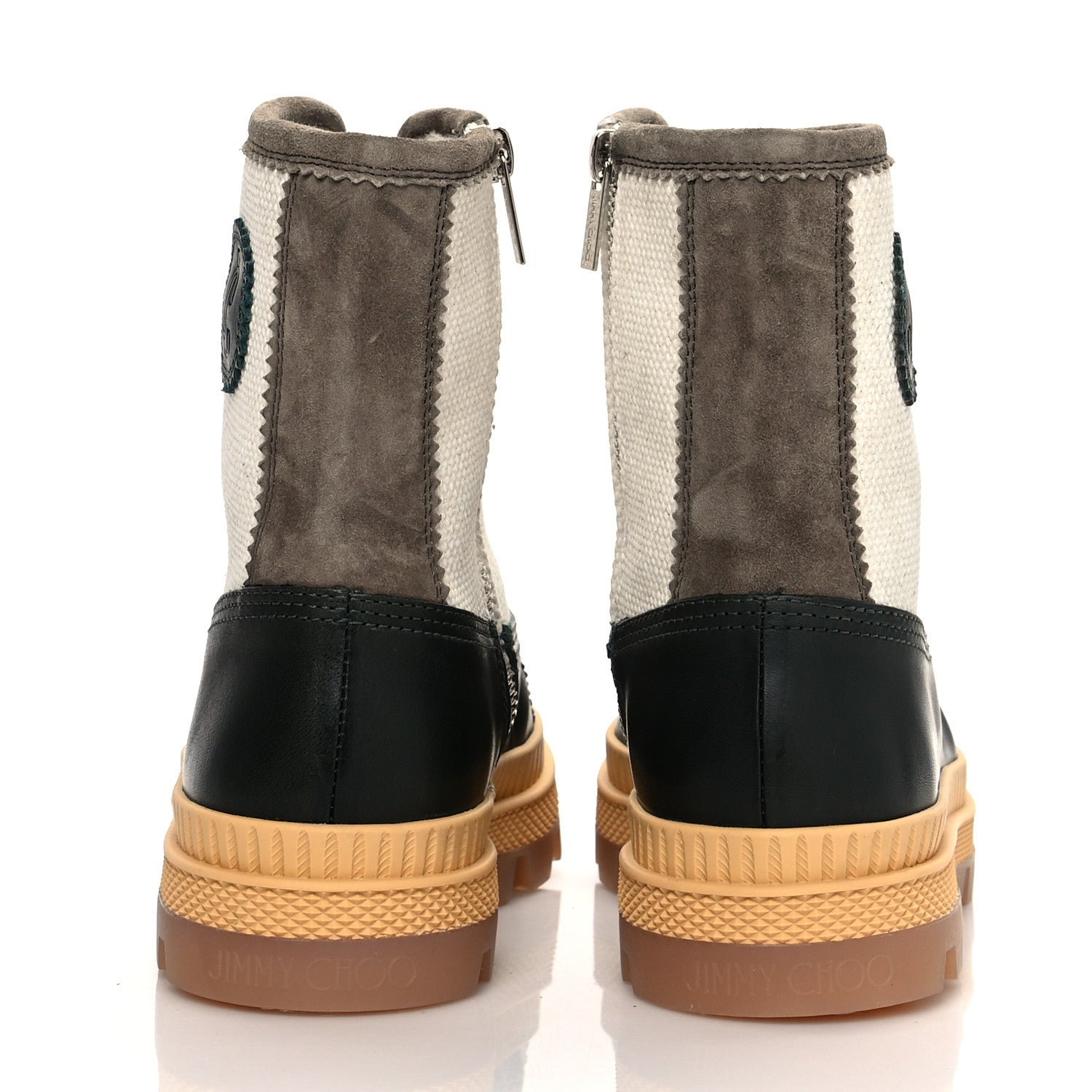 Jimmy Choo Calfskin Shearling Oskar Boot 36.5 Sea Green Latte 5 of 9