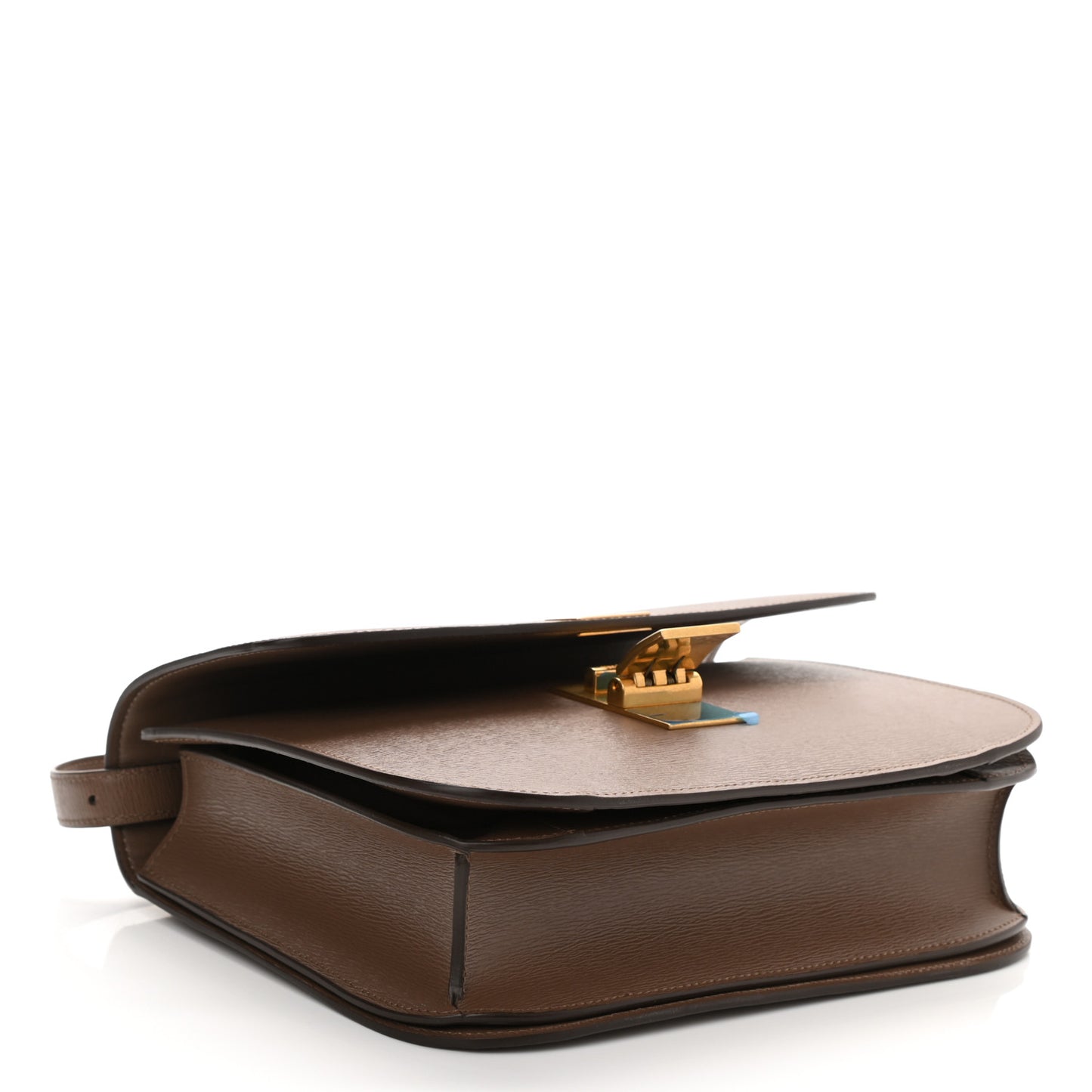 Liege Calfskin Medium Classic Box Flap Bag Glazed Nut