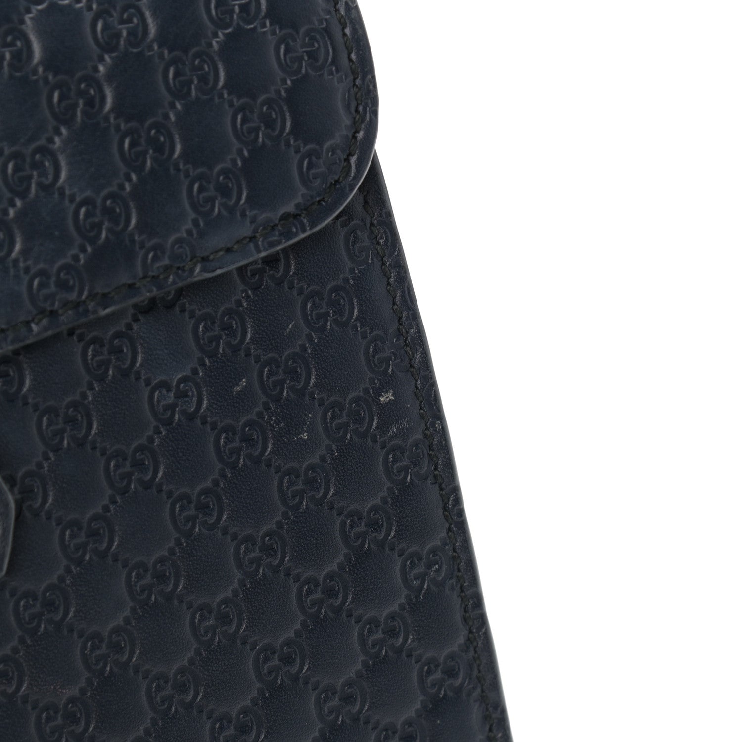 Gucci Soft Microguccissima Medium Emily Chain Shoulder Bag Blue 11 of 14