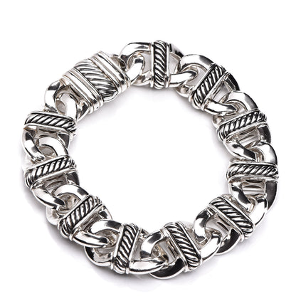 David Yurman Sterling Silver 14mm Madison Cable Link Bracelet 3 of 4