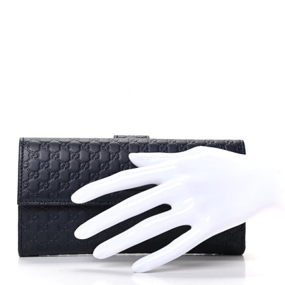 Gucci Microguccissima Continental Flap Wallet Navy 2 of 9