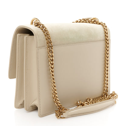 Saint Laurent Suede Calfskin Medium Monogram Sunset Beige 3 of 12