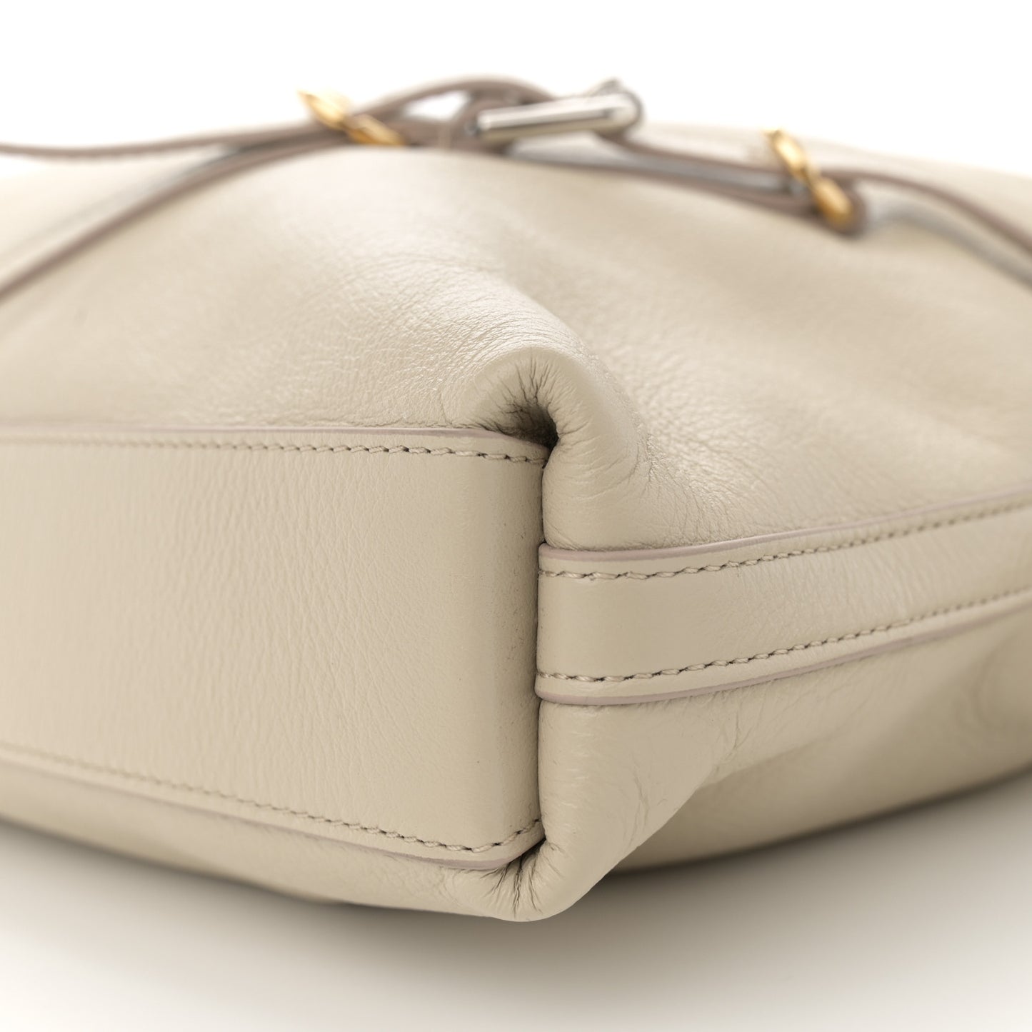 Calfskin Medium Voyou Bag Natural Beige