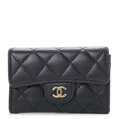 Chanel Caviar Quilted Flap Card Holder Black 1 of 4