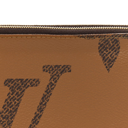 Louis Vuitton Reverse Monogram Giant Double Zip Pochette 8 of 11