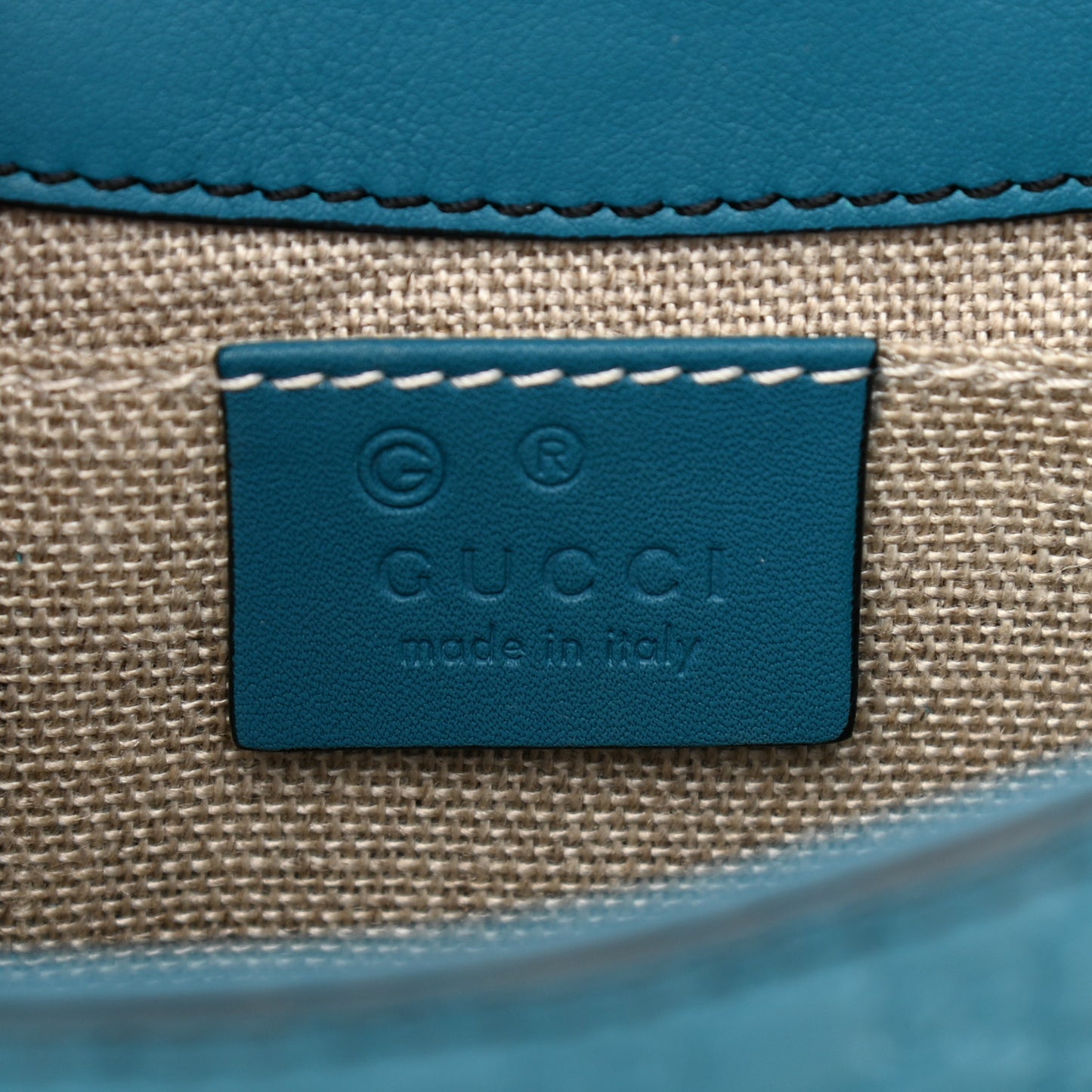 Microguccissima Mini Emily Shoulder Bag Deep Cobalt