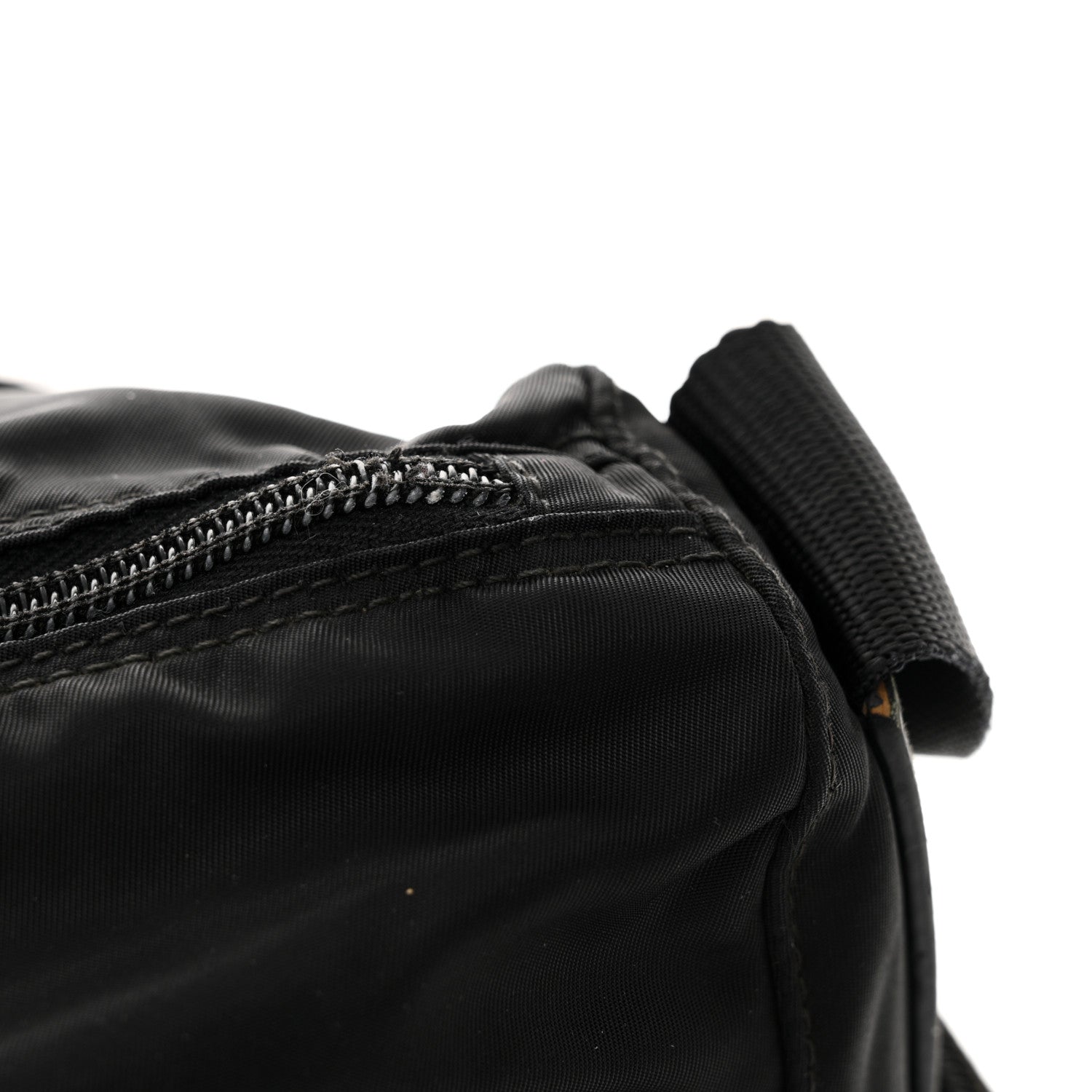 Prada Re-Nylon Vela Saffiano Pocket Double Zip Shoulder Bag Black 12 of 14