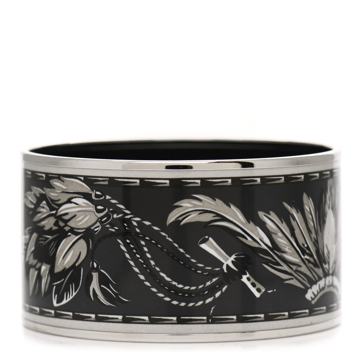 Enamel Printed Extra Wide Brazil Bracelet 65