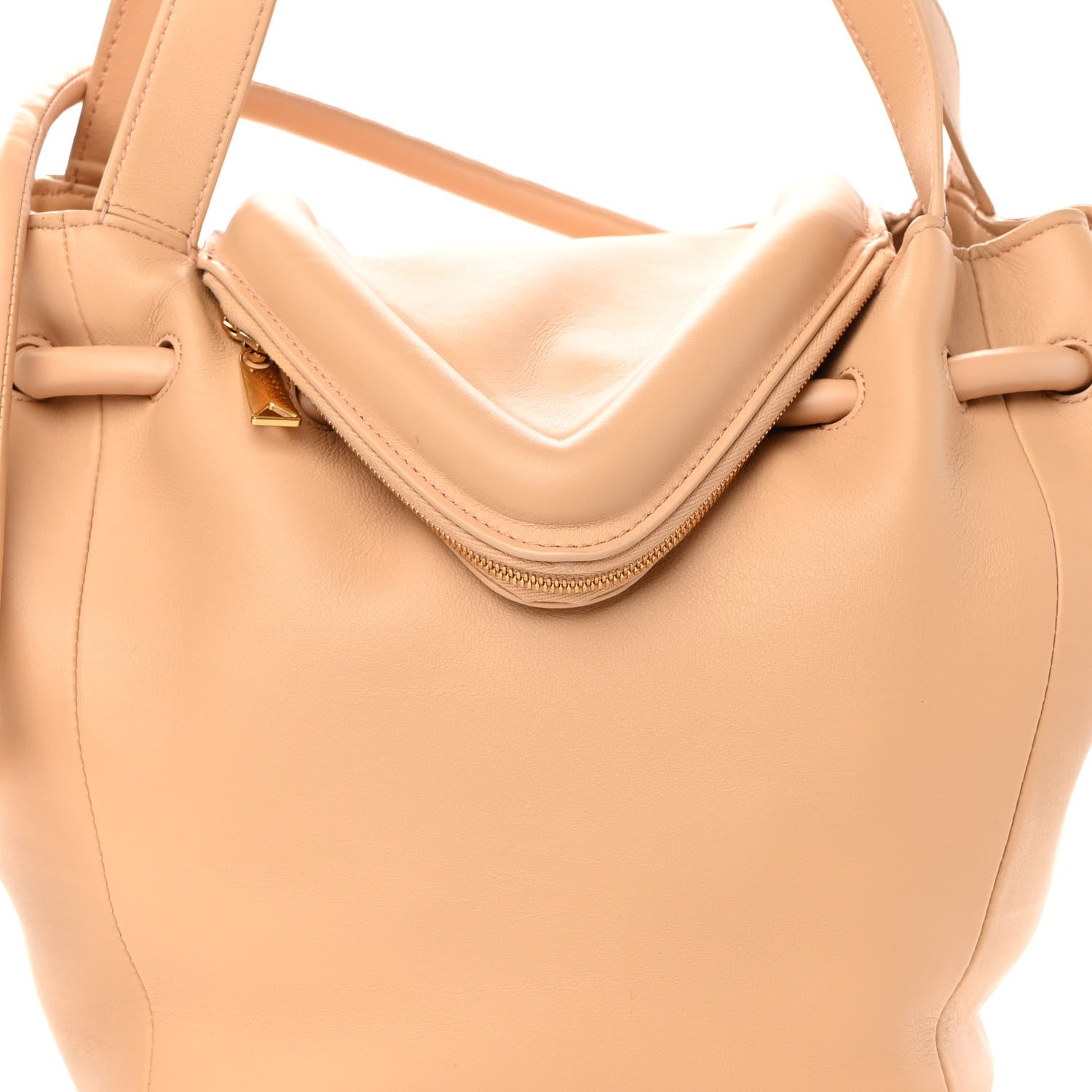 Bottega Veneta Calfskin Large Beak Tote Almond 9 of 11