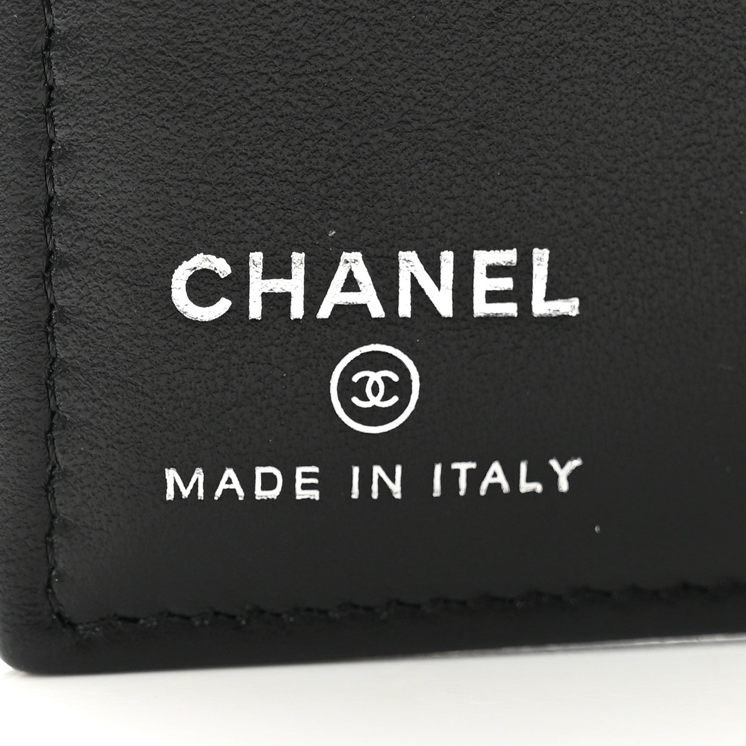 Chanel Grained Calfskin Quilted passport Holder Wallet So Black 6 of 8