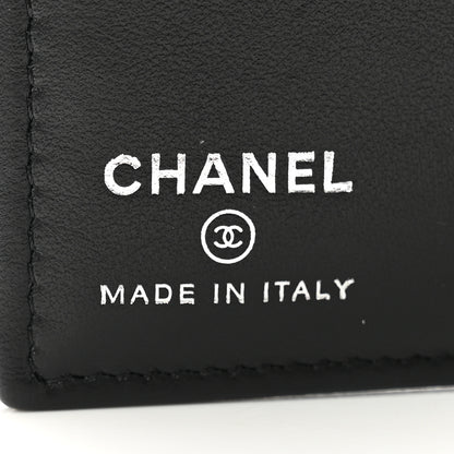 Chanel Grained Calfskin Quilted passport Holder Wallet So Black 6 of 8