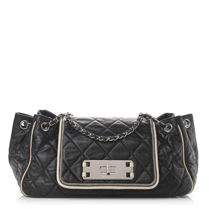 Chanel Lambskin Quilted East West Accordion Flap Black 1 of 12