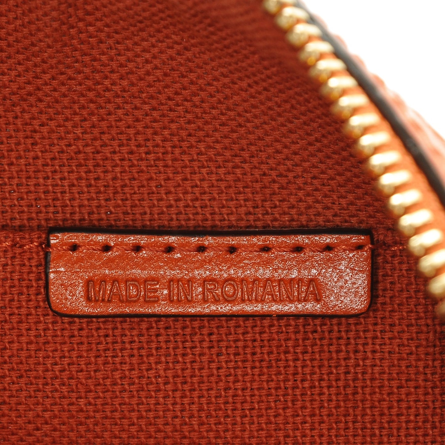 Haymarket Check Mini Blaze Crossbody Bag Burnt Amber
