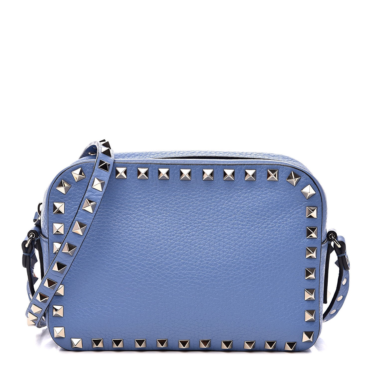 Valentino Garavani Grained Calfskin Rockstud Camera Crossbody Bag Angel 1 of 10