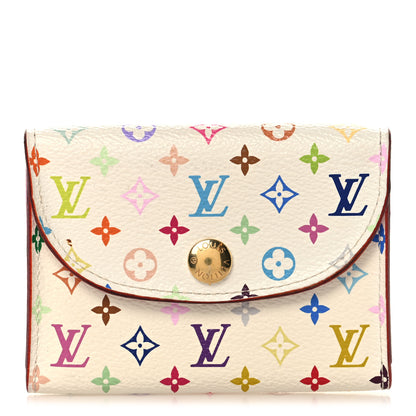 Louis Vuitton Monogram Multicolor Business Card Holder White Litchi 1 of 7