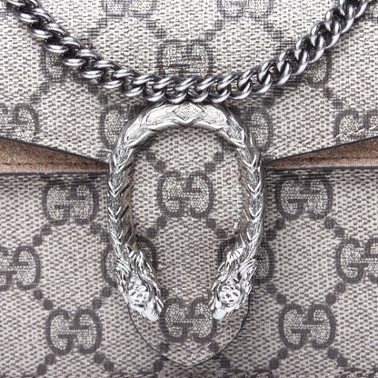 Gucci GG Supreme Monogram Super Mini Dionysus Shoulder Bag Taupe 9 of 12