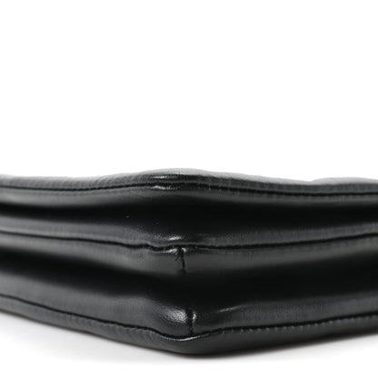 Louis Vuitton Lambskin Embossed Monogram Pochette Coussin Black 9 of 9