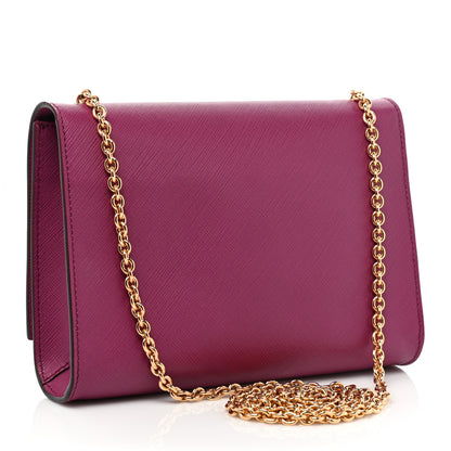 Salvatore Ferragamo Calfskin Mini Miss Vara Bow Chain Bag Sangria 3 of 11