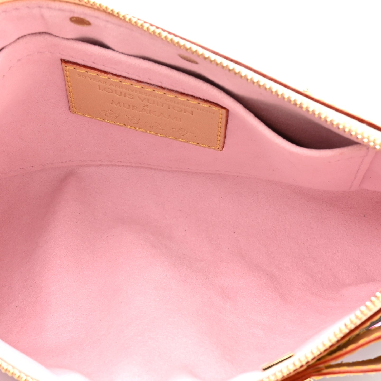 LV X TM Monogram Cherry Blossom Pochette Accessories Sakura Brown