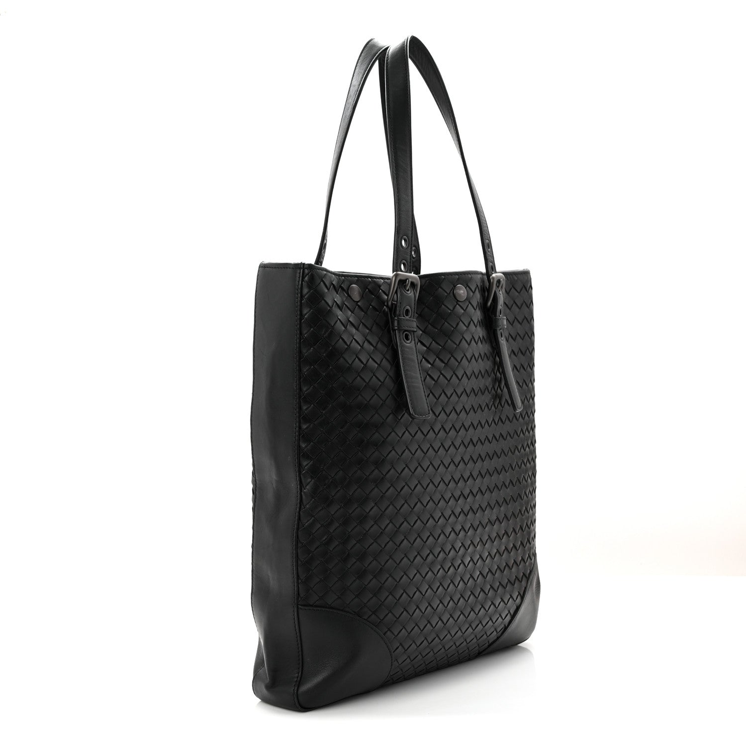 Bottega Veneta Nappa Intrecciato Light Calf Shopper Tote Black 2 of 10