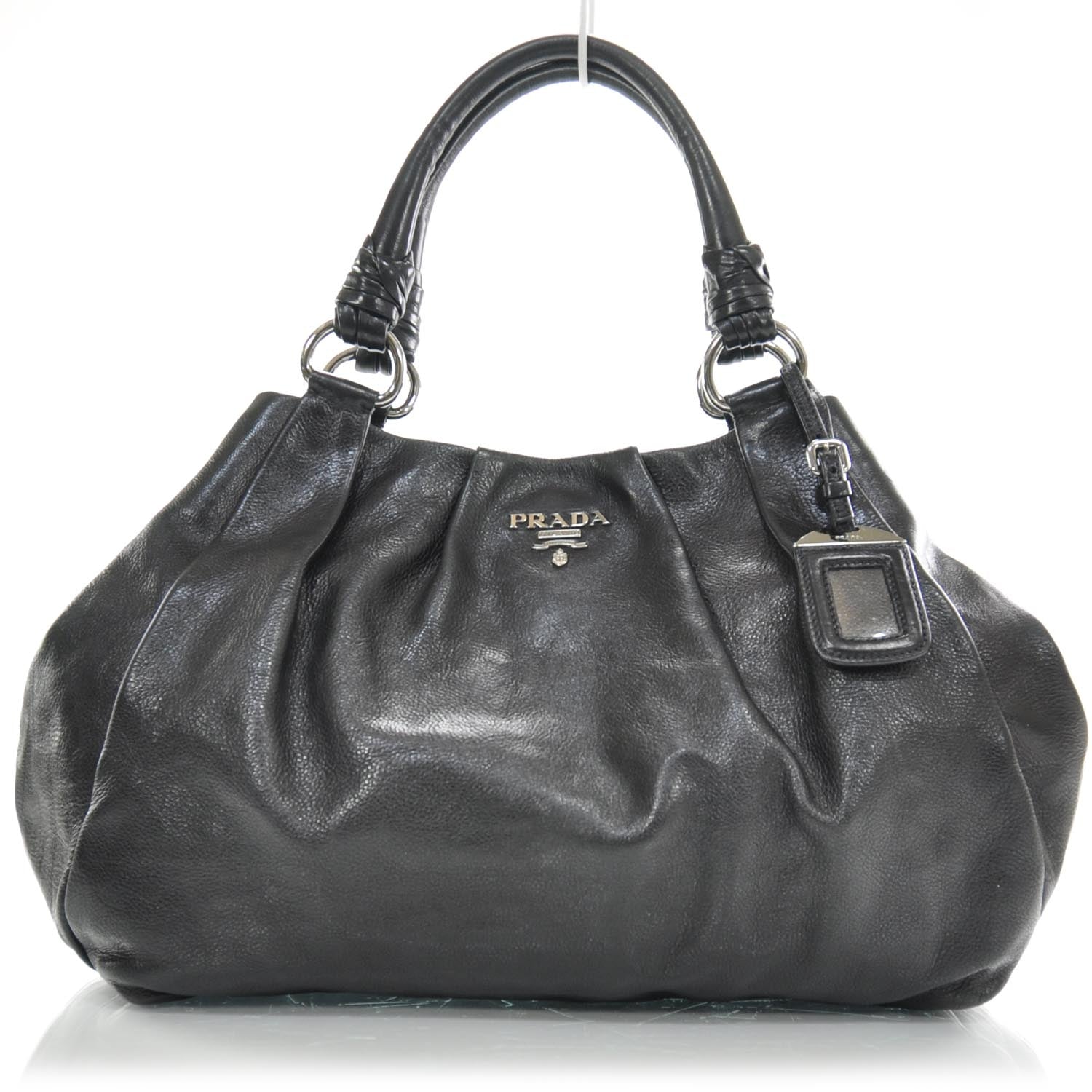 Prada Leather Satchel Nero Black 1 of 9