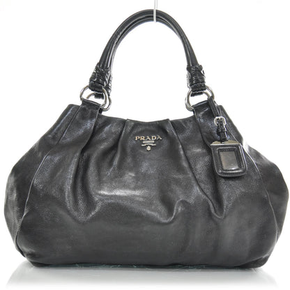 Prada Leather Satchel Nero Black 1 of 9