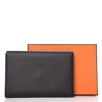Hermes Epsom Calvi Pouch Black 11 of 11