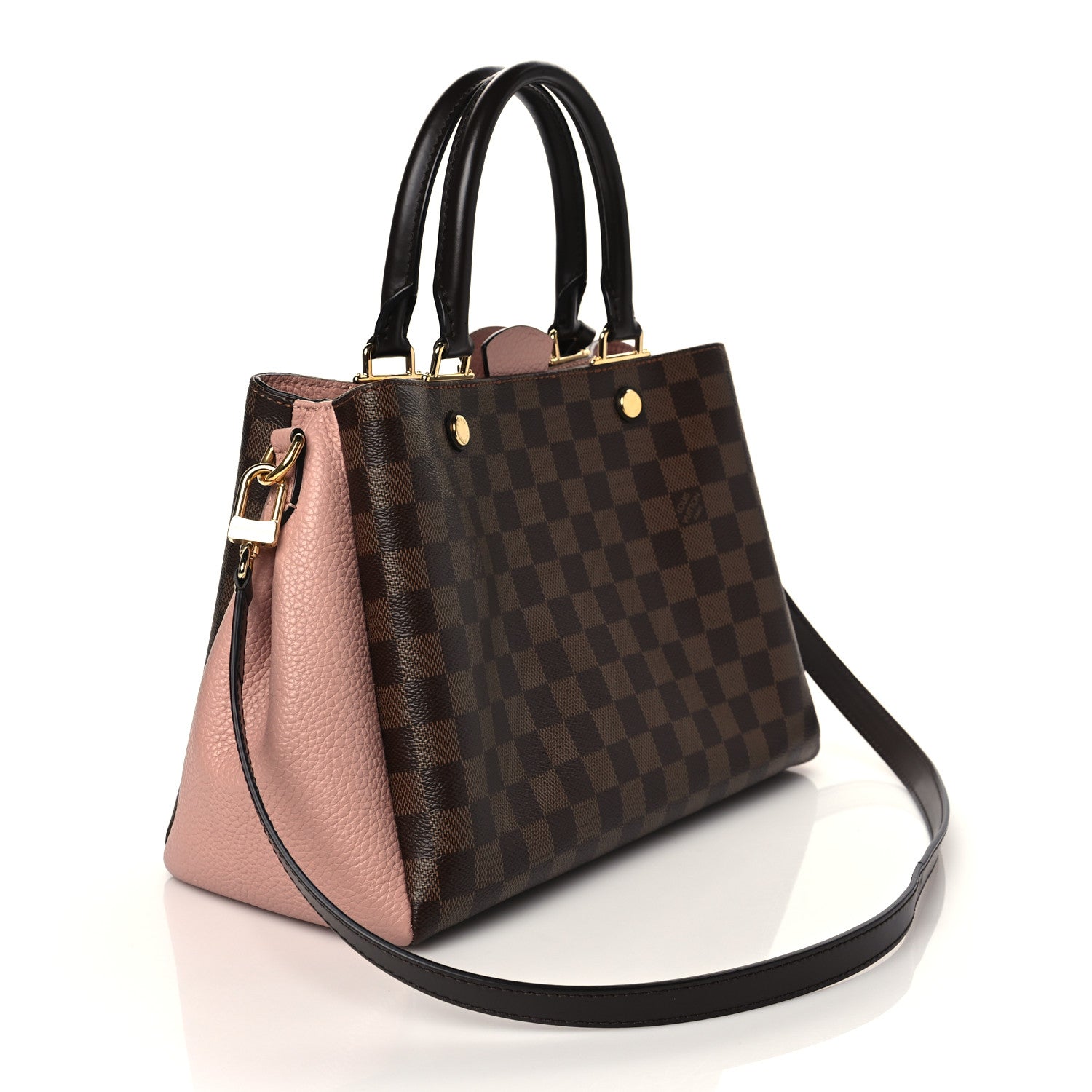 Louis Vuitton Damier Ebene Cuir Taurillon Brittany Magnolia 3 of 10
