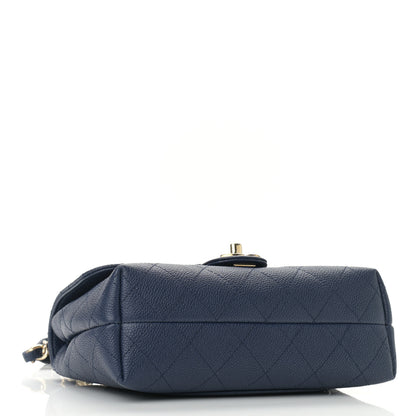 Chanel Caviar Quilted Small City Walk Flap Navy Blue 4 of 12