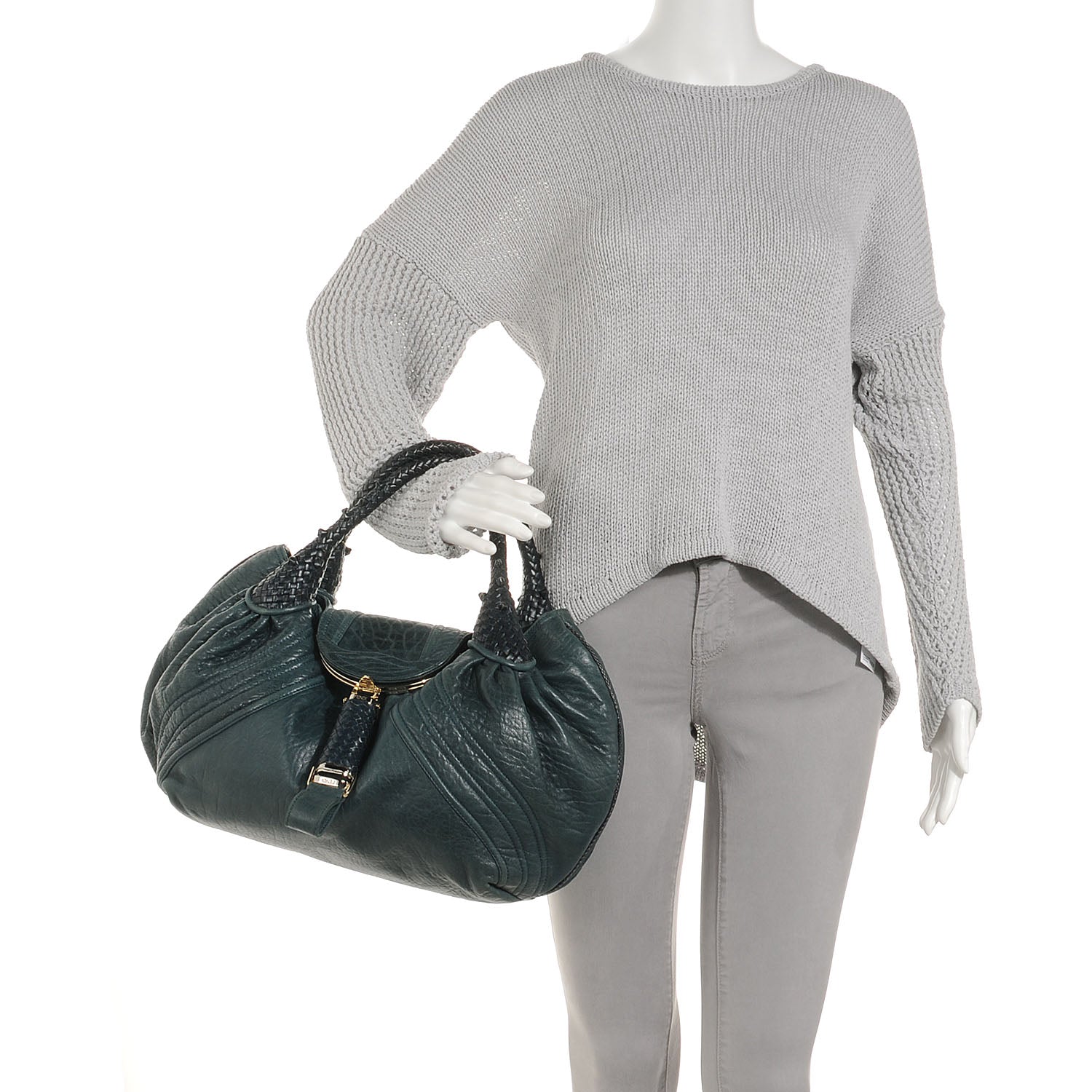 Fendi Nappa Nuvolata Spy Petrolio 2 of 9