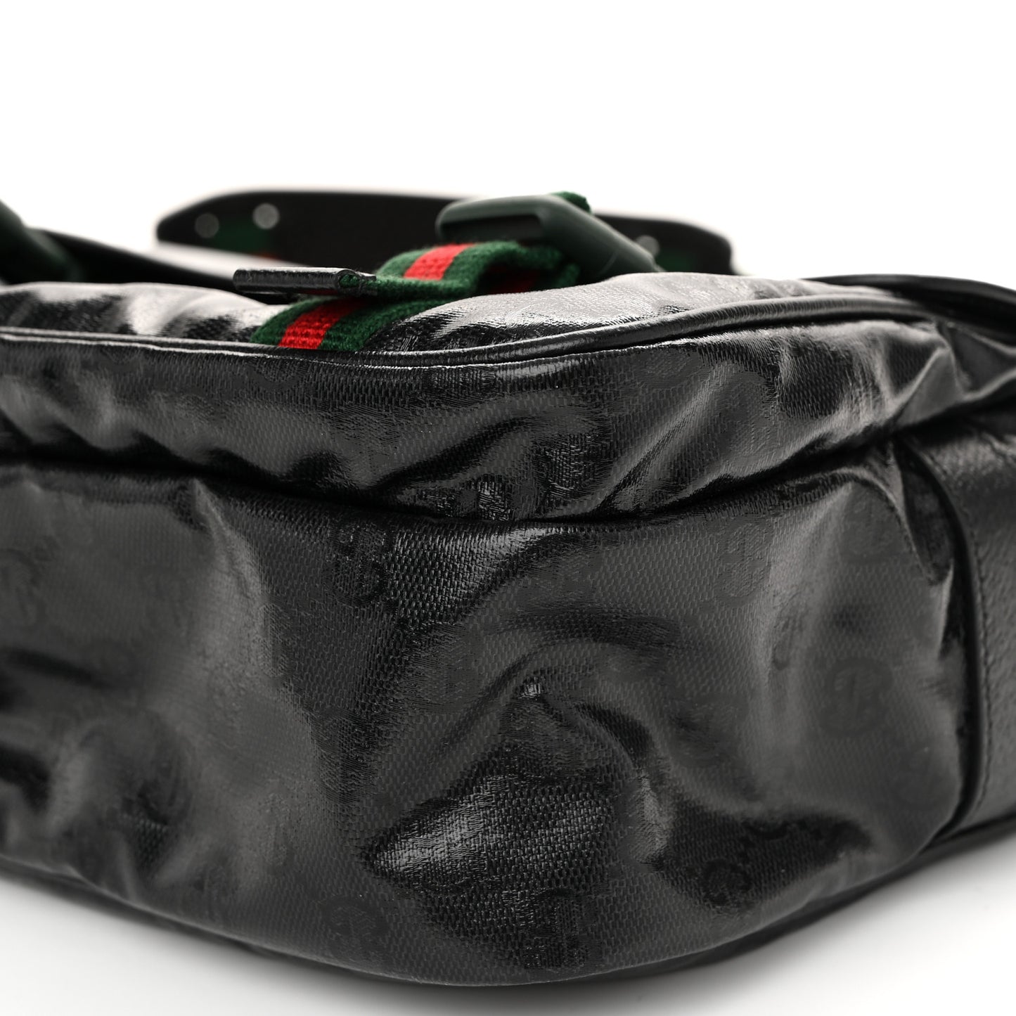 GG Crystal Messenger Bag Black