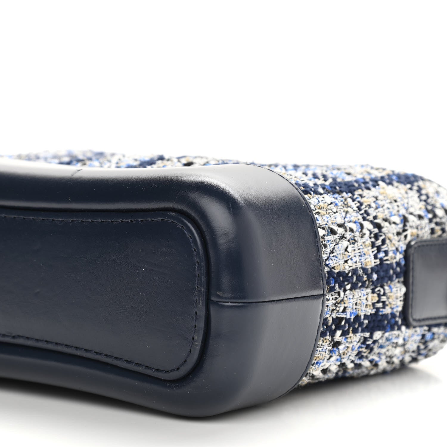 Chanel Tweed Calfskin Small Gabrielle Hobo Blue 10 of 12