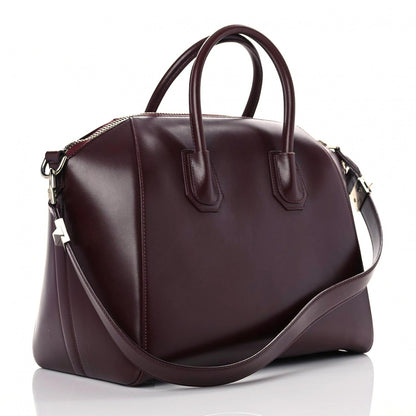Givenchy Shiny Lord Calfskin Medium Antigona Burgundy 3 of 27