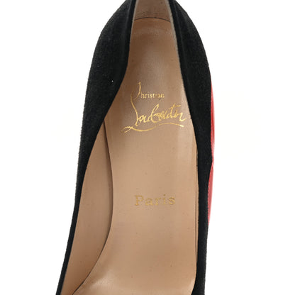 Christian Louboutin Suede Kiss Me Wedges 39 Black 7 of 8