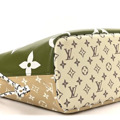Louis Vuitton Monogram Giant Neverfull MM Kaki 8 of 9