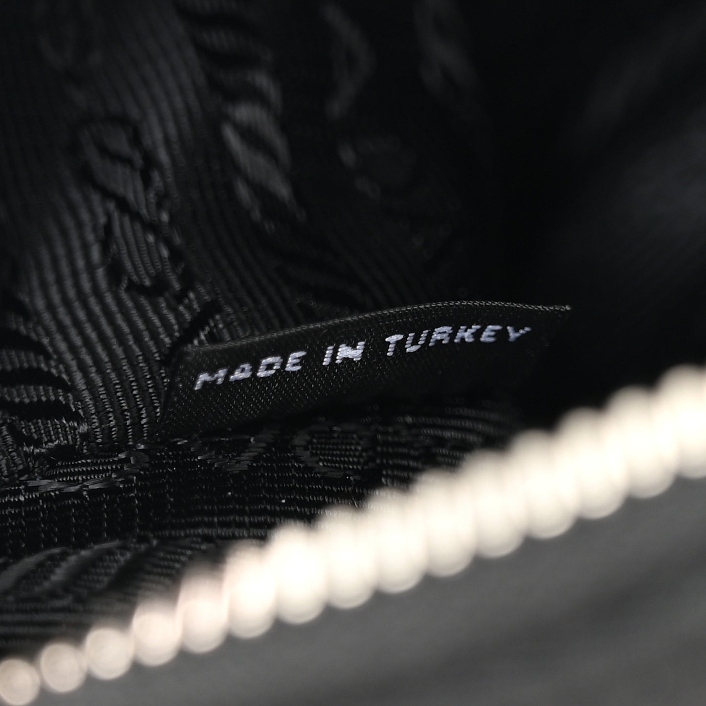 Nylon Tessuto Impuntu Quilted Crossbody Bag Black