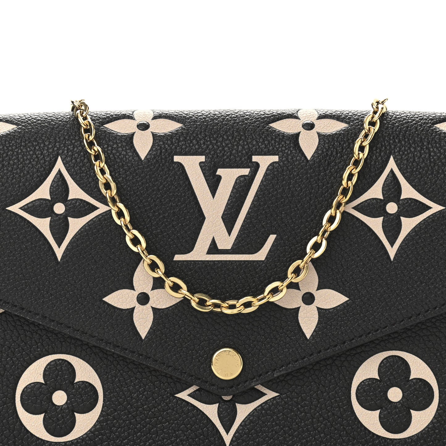 Empreinte Monogram Giant Felicie Pochette Black Beige