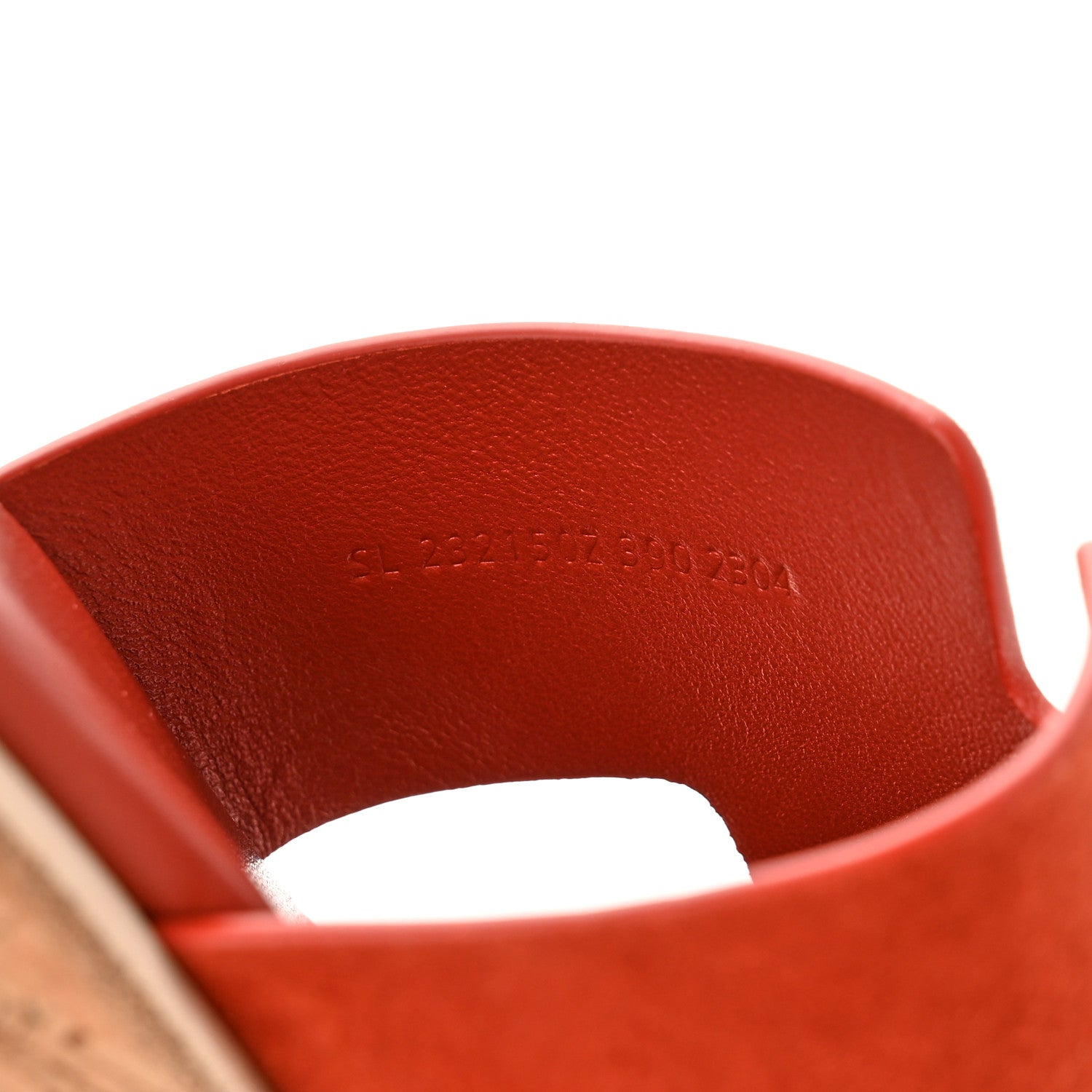 Hermes Suede Goatskin Cork Eze 30 Sandals 39 Orange Brulee 8 of 9