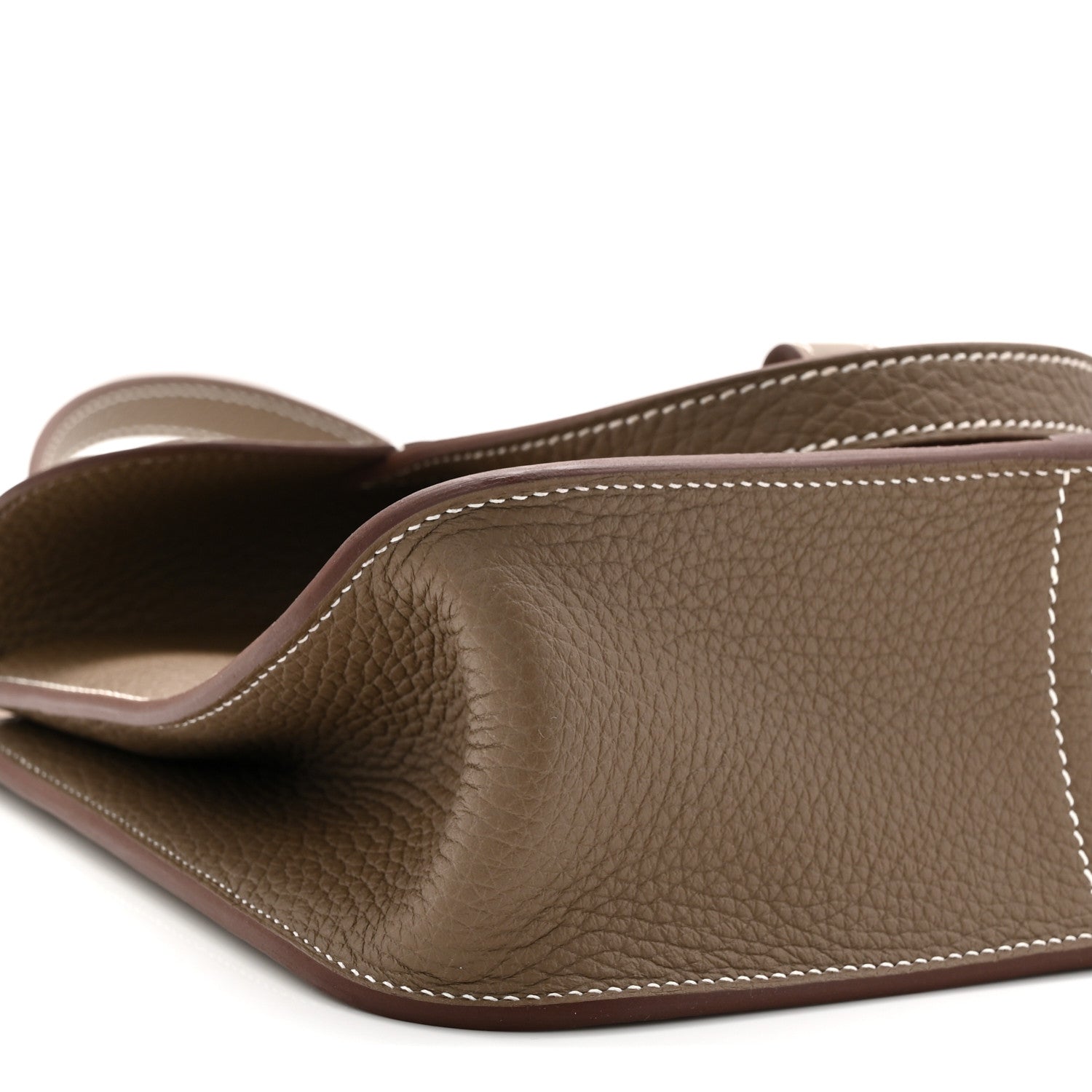 Hermes Taurillon Clemence Halzan 25 Etoupe 9 of 11