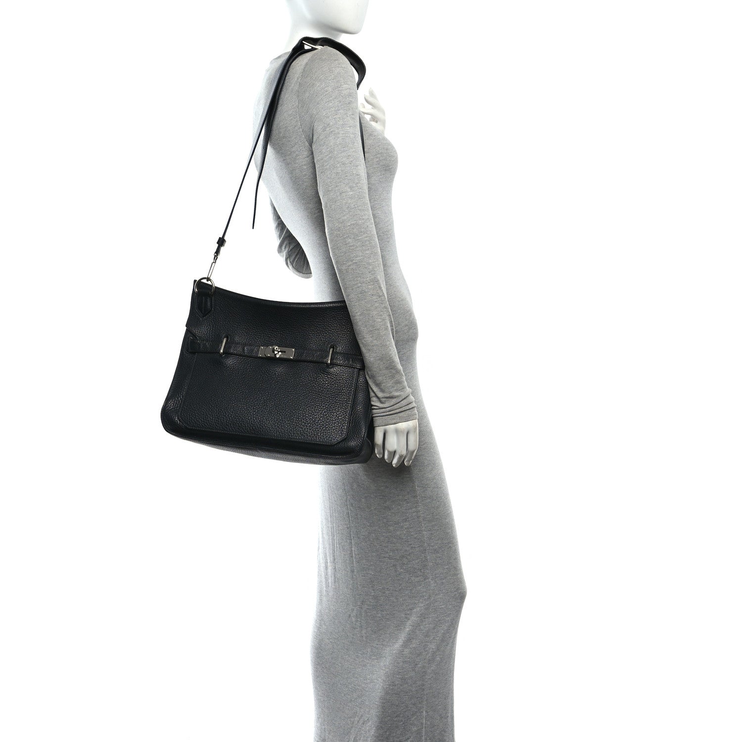 Hermes Taurillon Clemence Jypsiere 37 Black 2 of 10